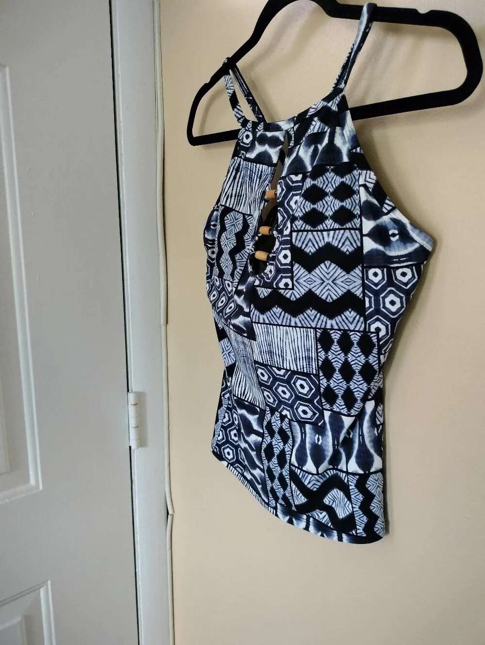 Blue Rod Beattie Navy Island Time Tankini Top Underwire 8 Vacation Beach Pool